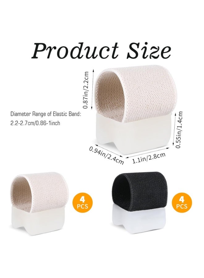 ٨ قطع من فواصل أصابع القدم الجل، مصححة لأصابع القدم، موسع سيليكون لعلاج أورام إبهام القدم وتداخل أصابع القدم، أدوات تجميل الأظافر للرجال والنساء - Image 2